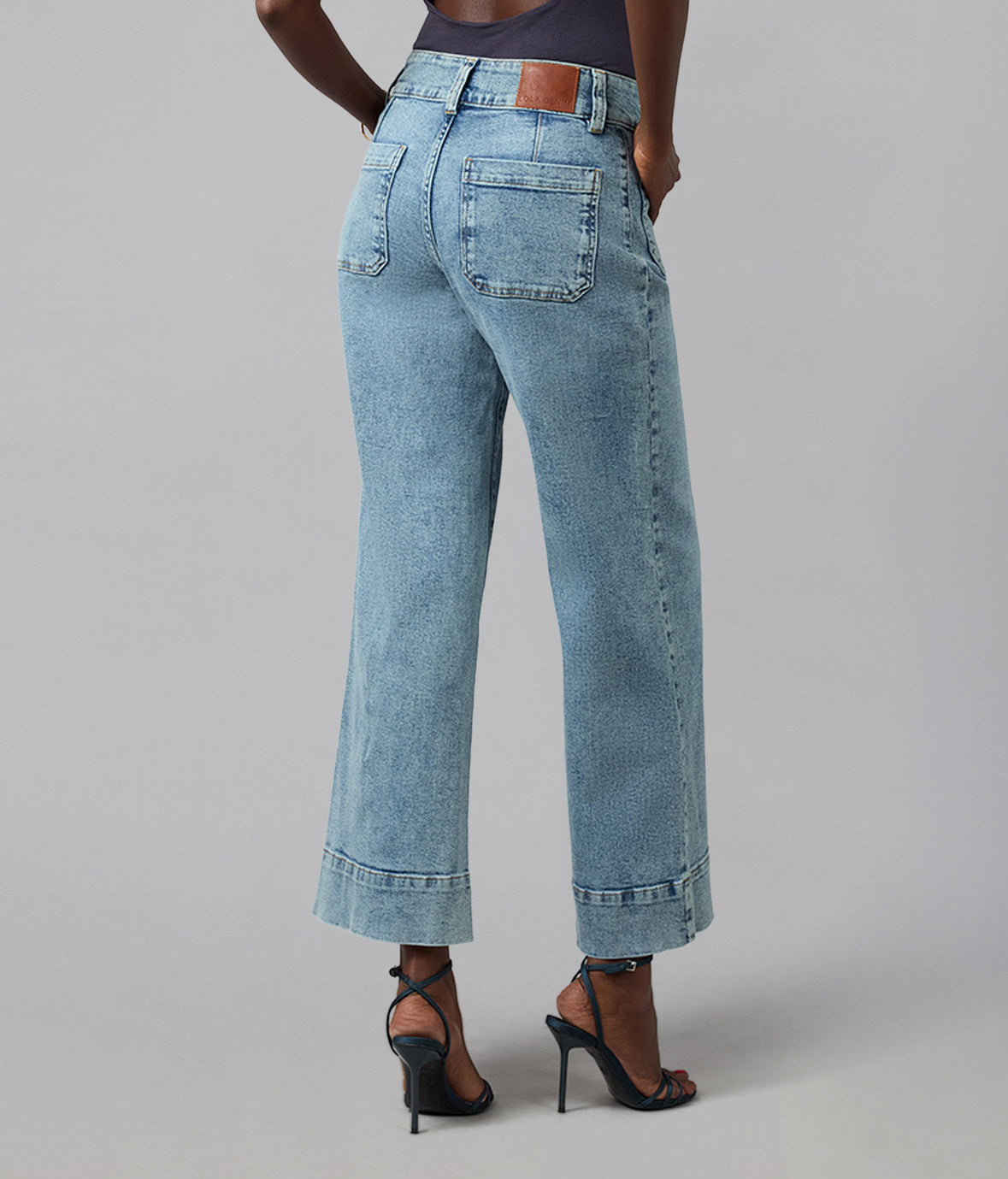 COLETTE-MDL High Rise Wide Leg Jeans 30" Inseam