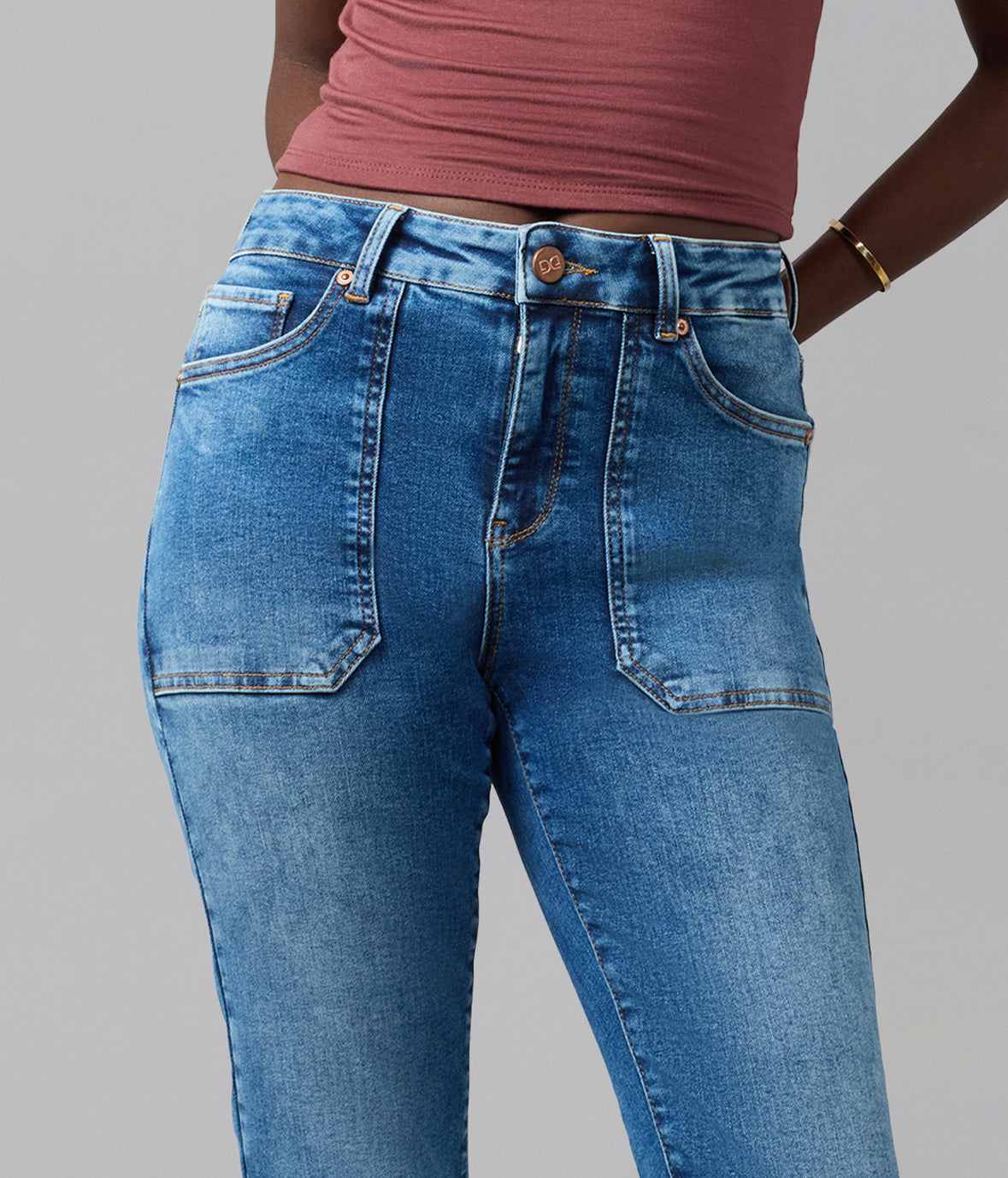 BILLIE-IM High Rise Bootcut Jeans 28" Inseam