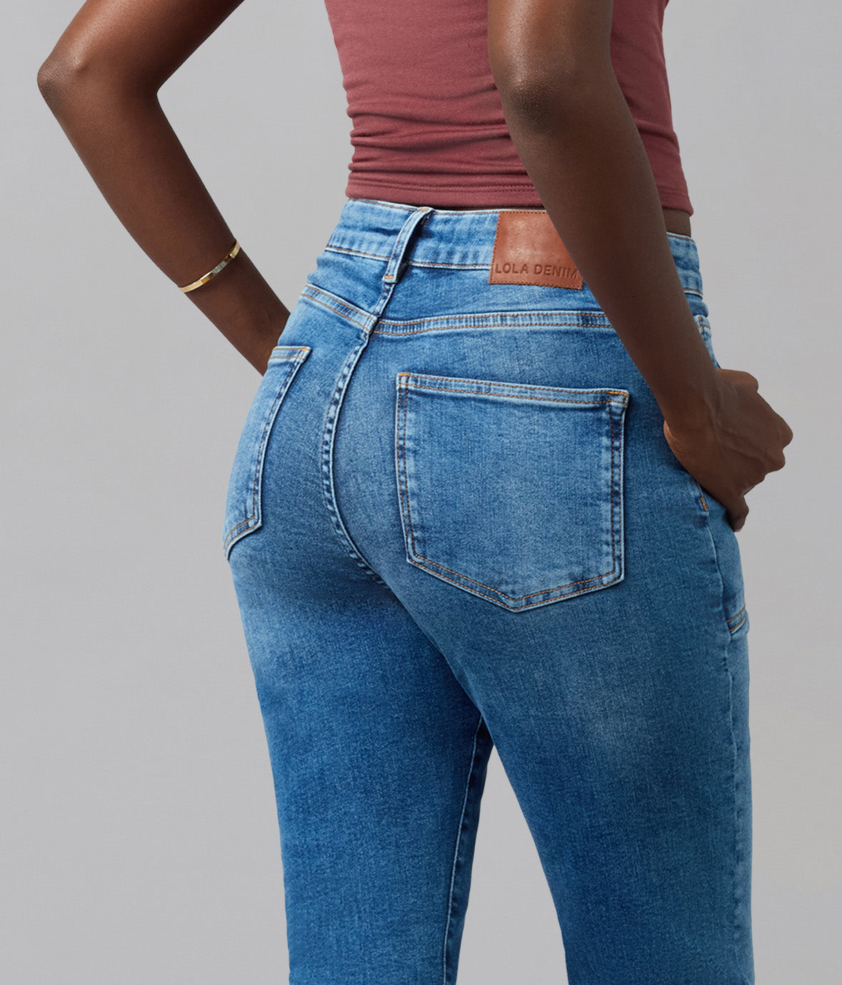 BILLIE-IM High Rise Bootcut Jeans