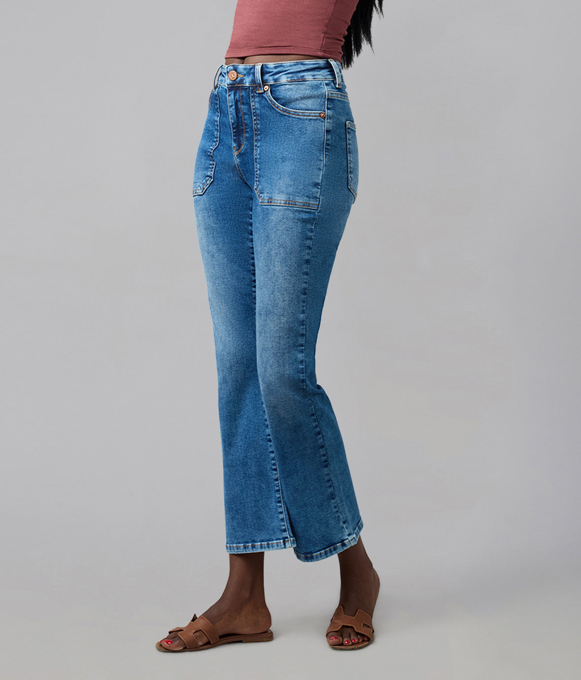 BILLIE-IM High Rise Bootcut Jeans 28" Inseam