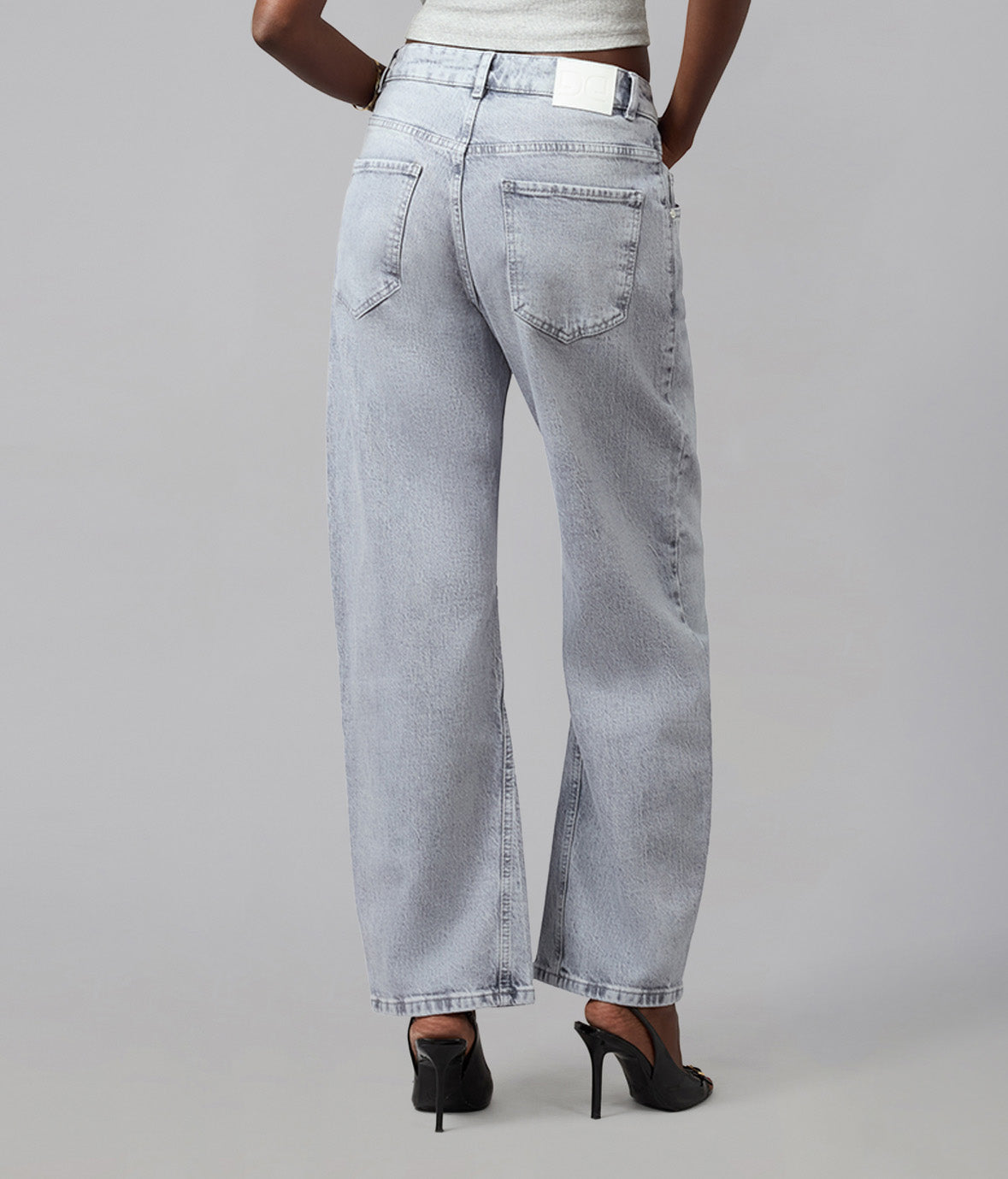 LENNOX-MON High Rise Barrel Jeans 30" Inseam