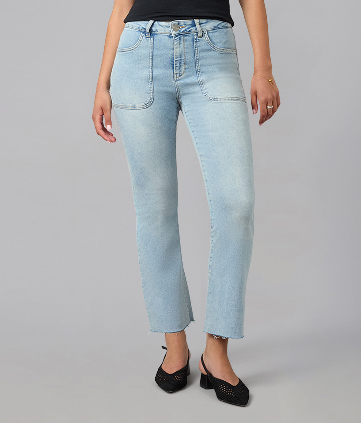 BILLIE-TD High Rise Bootcut Jeans 28" Inseam