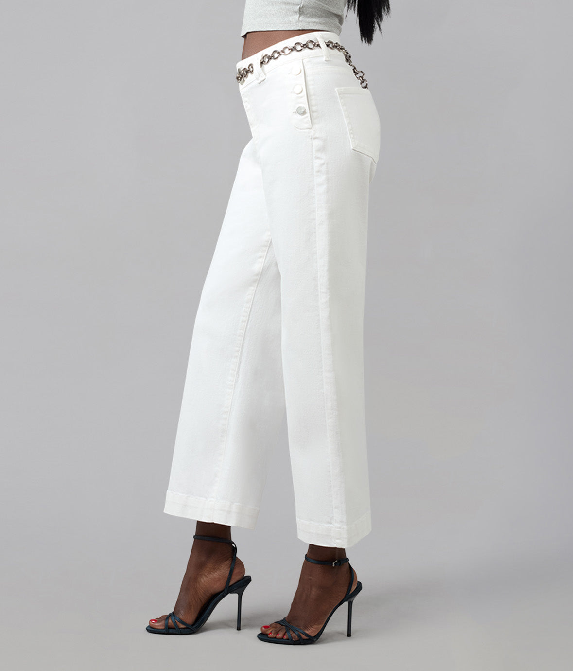 COLETTE-OWHT High Rise Wide Leg Jeans 30" Inseam