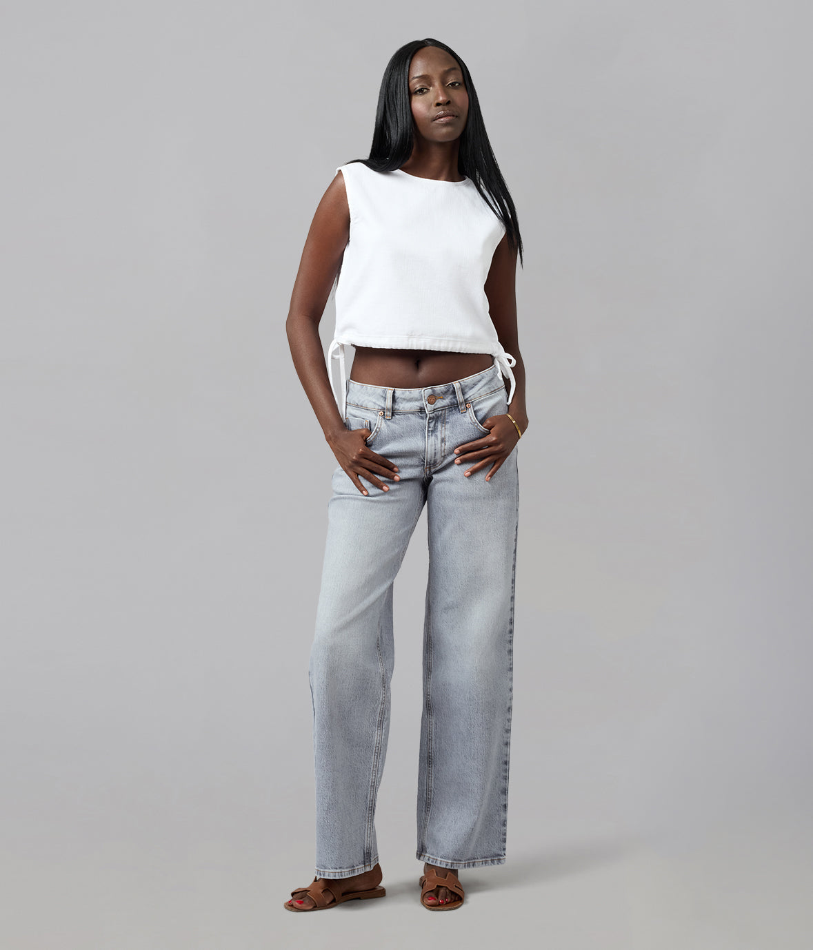 LIEL-WHT Cotton Twill Top