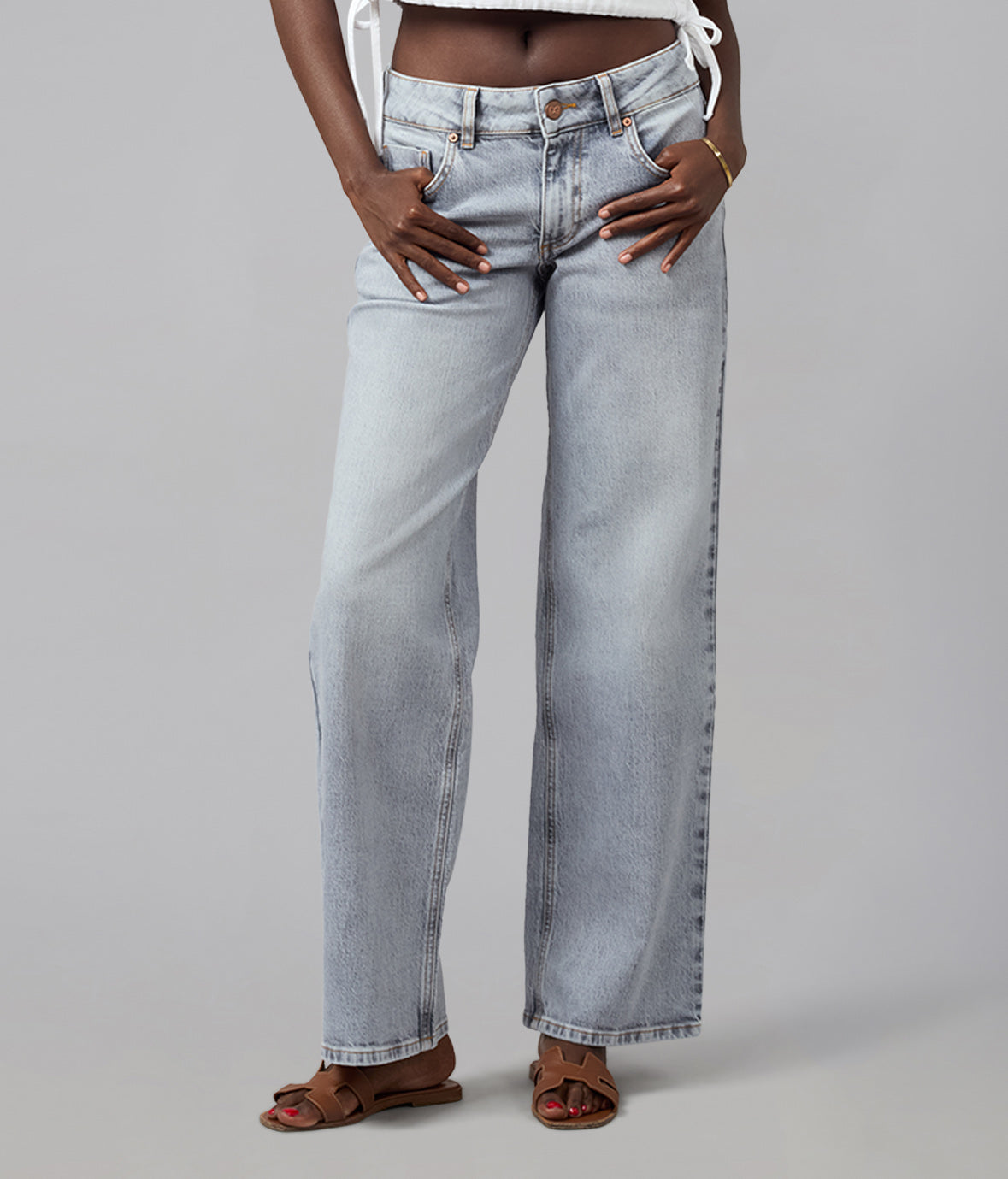 MIRO-MON Mid Rise Comfort Straight Jeans 31" Inseam