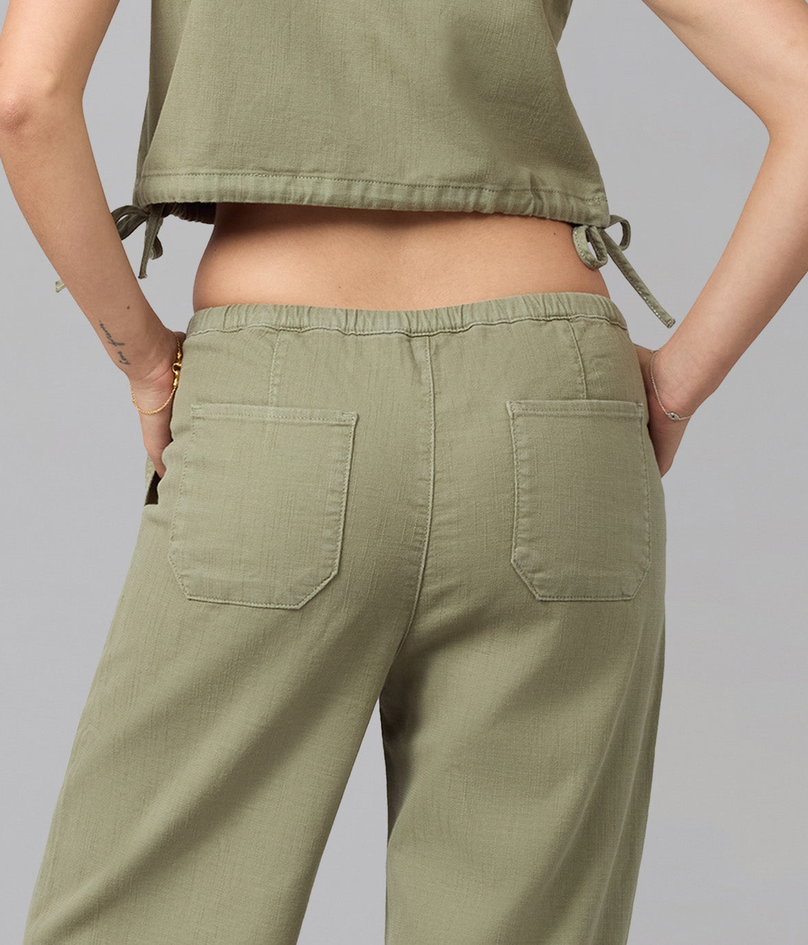 REMY-WS Mid Rise Cotton Twill Trouser