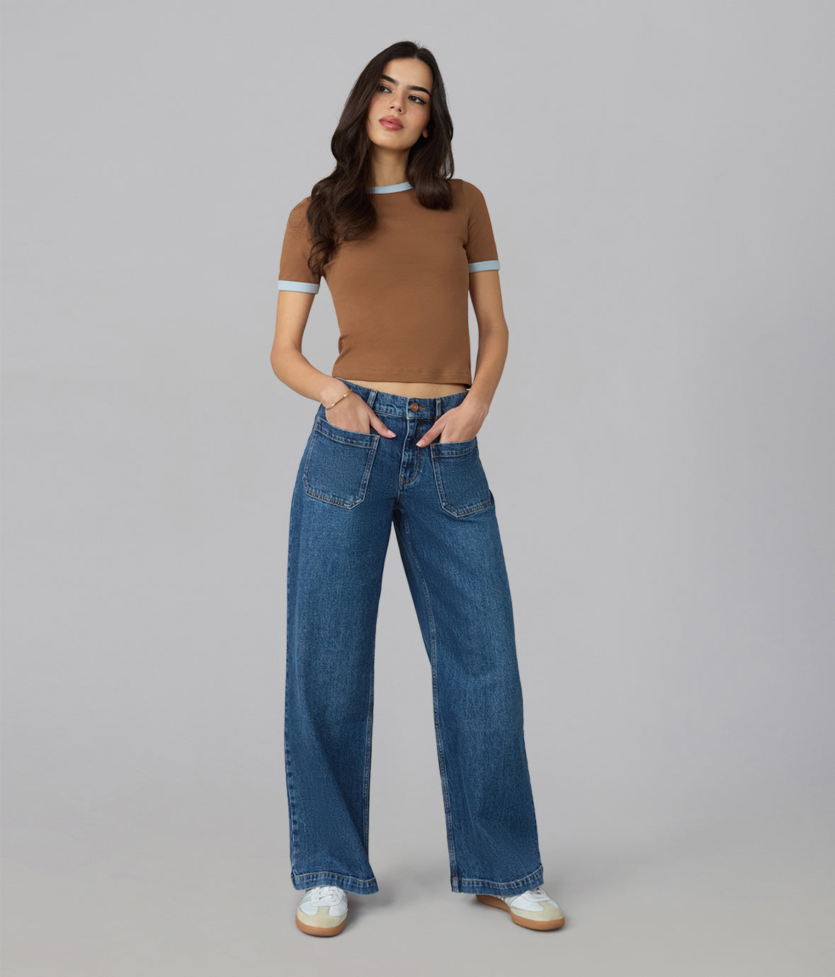 COLETTE-HI High Rise Wide Leg Jeans