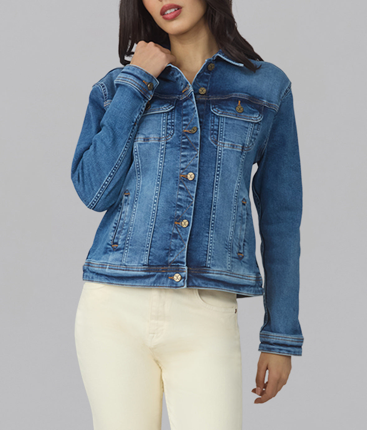 GABRIELLA-DB Classic Denim Jacket
