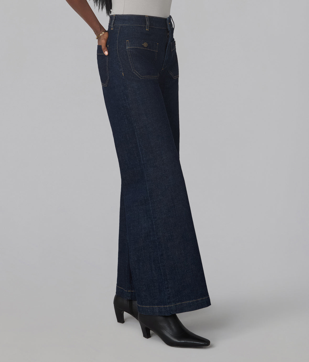 MILAN-DRW Ultra High Rise Wide Leg Jeans