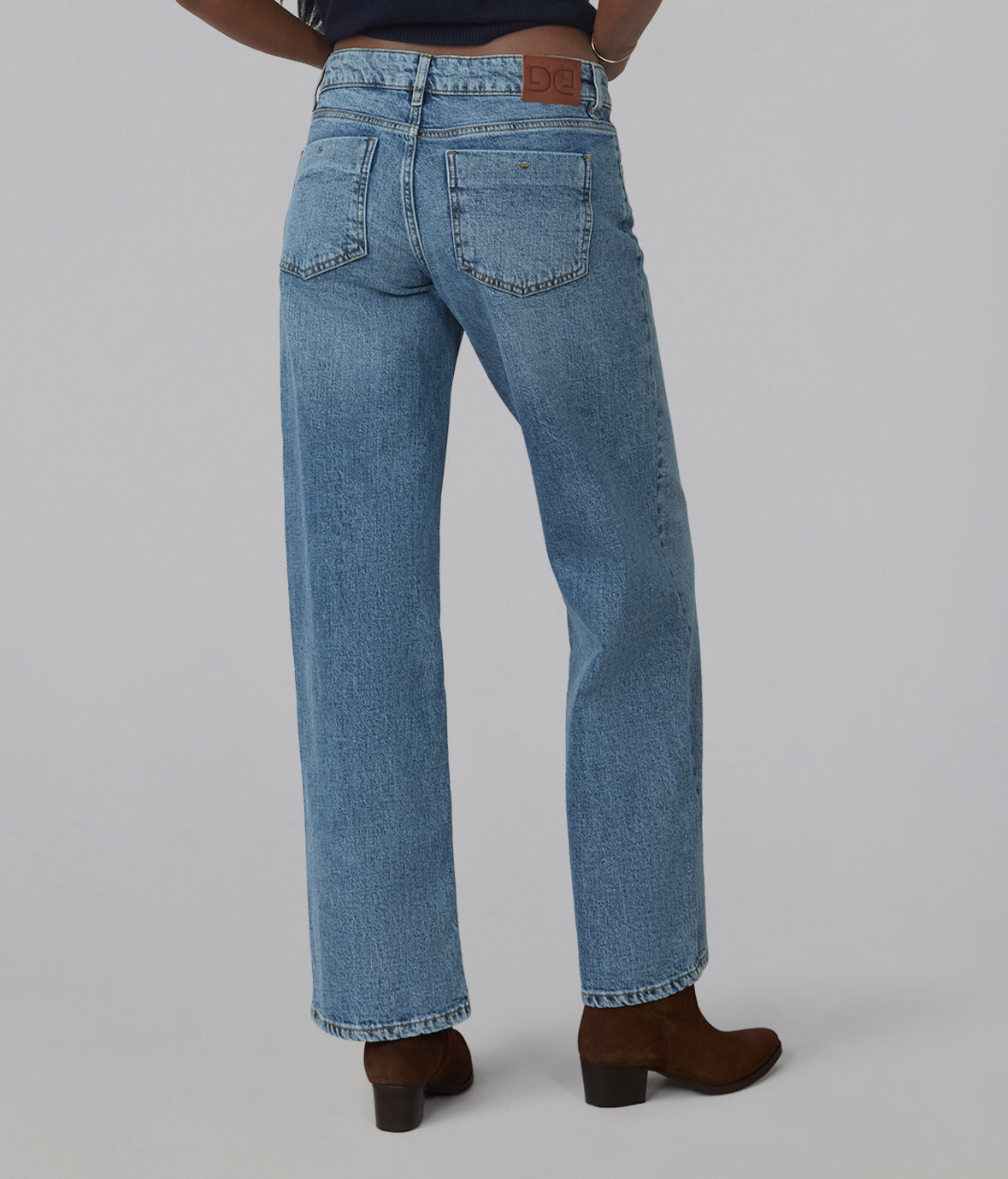 MIRO-EO Mid Rise Comfort Straight Jeans