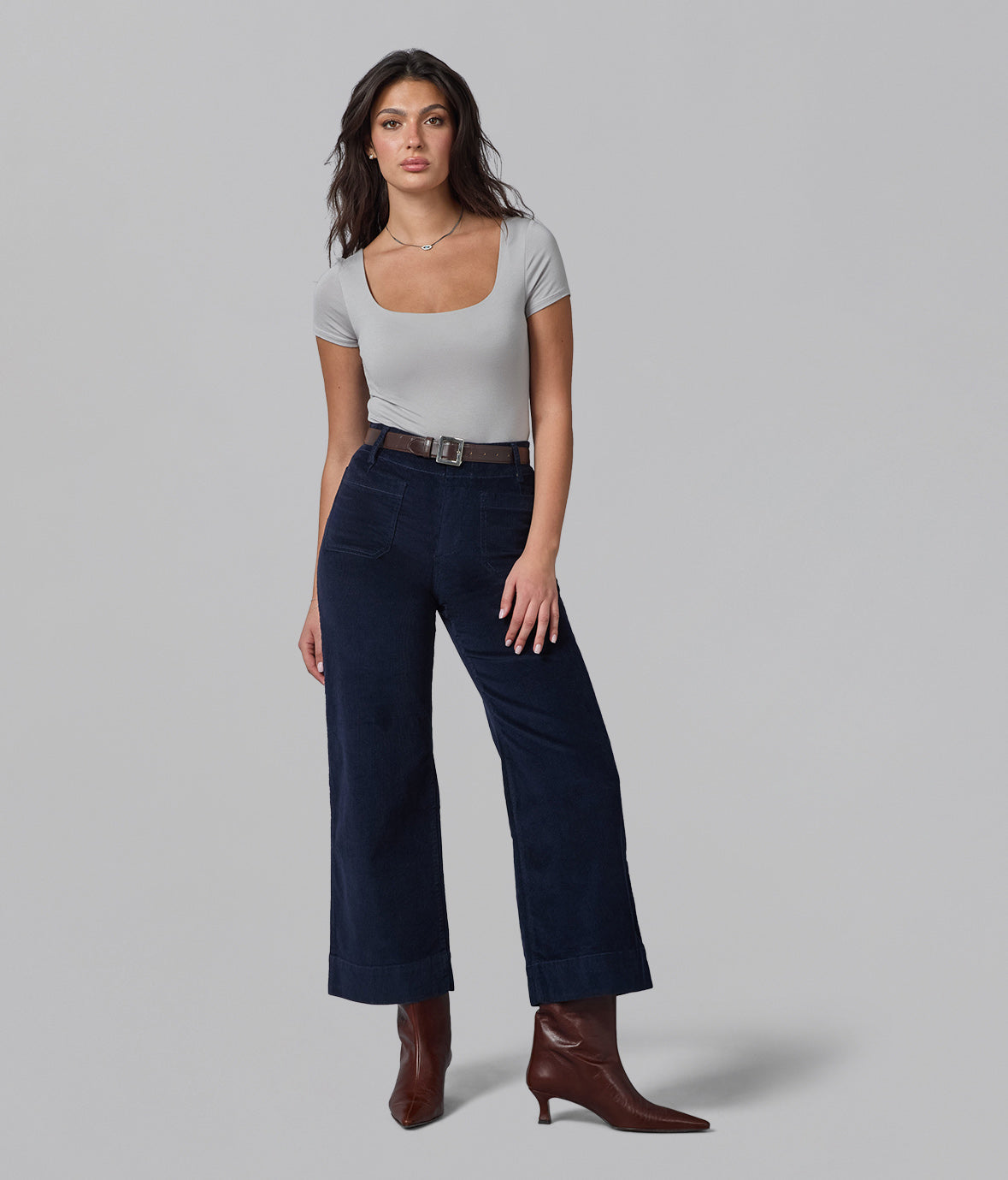 COLETTE-FD High Rise Wide Leg Cord