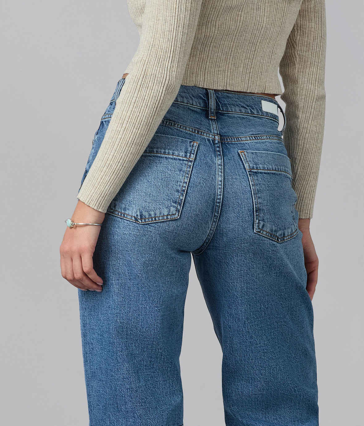 DYLAN-DB High Rise Barrel Jeans