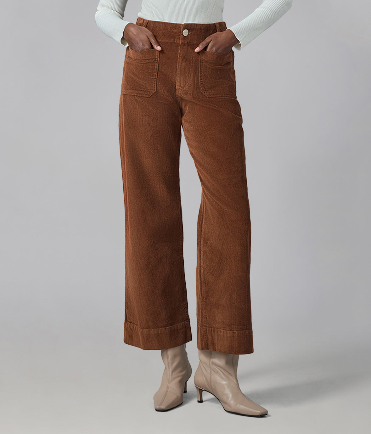 COLETTE-BB High Rise Wide Leg Cord