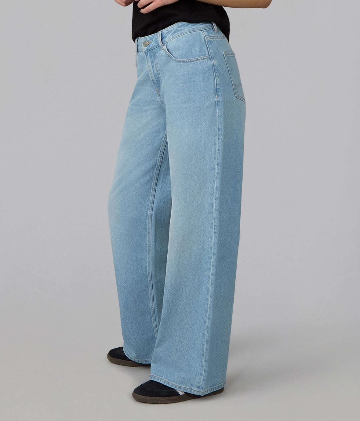 COLETTE-WB High Rise Wide Leg Jeans